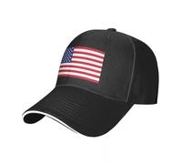 Casquette de Baseball Drapeau américain Drapeau Art Mignon Hip Hop Été Femelle Mâle Conception Respirante