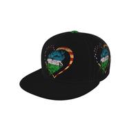 Casquette De Baseball Drapeau Américain Et Drapeau Ouzbek De L'Ouzbékistan Bord Plat Casquettes Vintage Baseball Cap Sun Protection Casquettes De Golf pour Running Cyclisme Camping
