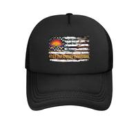 Casquette De Baseball Drapeau Américain Vintage De La 41E Division D'Infanterie De L'Armée Américaine avec Fusils Croisés Bord Plat Casquettes Respirante Casquettes De Golf Réglable Baseball Cap
