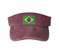 Casquette De Baseball Drapeau Brésil RéGlable De Gamme Vide à Bouton-Pression Casquettes De Baseball pour Homme Et Femme Classique Course à Pied Casquette De Golf