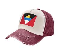 Casquette de Baseball Drapeau D'Antigua-Et-Barbuda Chapeau de Golf Vintage Jeans Réglable Casquette Visière Symbole De L'Identité Nationale Cap Hip-hop Anti-UV Protection pour Homme Femme