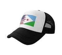 Casquette De Baseball Drapeau De L'Amitié Américaine Trucker Caps Vintage Casquettes De Golf Respirante Bord Plat Casquettes pour Randonnée Camping Running