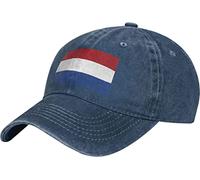 Casquette De Baseball Drapeau des Pays-Bas Trucker Caps Adjustable Golf Hat Classic Casquettes De Golf pour Outdoo Randonnée Running