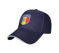Casquette De Baseball, Drapeau du Bouclier D'Andorre Drapeau Casquette De Baseballs Homme Femme, Baseball Cap,Réglable Casquettes, Hat, Chapeau Sport Hat Casquettes