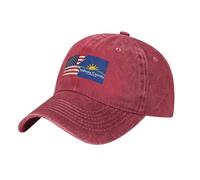 Casquette De Baseball Drapeau du Comté De Volusia, Floride Et Amérique Chapeau De Golf Mode Classique Casquette Trucker, pour Les Loisirs, La Course, Sport, 55-59cm