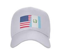 Casquette De Baseball Drapeau du Guatemala Et De L'Amérique Bord Plat Casquettes Classic Baseball Cap Adjustable Casquettes De Golf pour Running Randonnée Outdoo