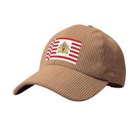 Casquette de baseball drapeau du Sénat de Brême en velours côtelé, même style pour homme et femme, un bon choix pour photographie de voyage kaki