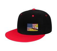 Casquette De Baseball Drapeau du Triangle Brunéien De L'Amérique Et du Brunéi Darussalam Casquette Hat Unisexe Chapeau Soleil Réglable Sports Chapeau pour Tennis Voyage Golf