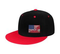 Casquette De Baseball Drapeau du Triangle des Bermudes Et De L'Amérique Chapeau Soleil Réglable Sports Chapeau Casual Casquette Hat pour Badminton Camping Tennis