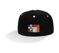 Casquette De Baseball Drapeau du Triangle Irlandais De La République Dominicaine Et De L'Irlande Chapeau Soleil Unisexe Casquette Hat Légère Sports Chapeau pour Athlétique Golf Tennis