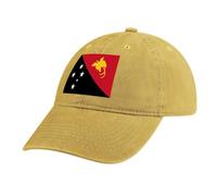 Casquette de Baseball Drapeau Homme Femme Légère Réglable Anti-Soleil Drapeau de la Papouasie-Nouvelle-Guinée Baseball Caps été Unisexe Réglable Casquettes Jaune Hip Hop Sport Outdoor Chapeau