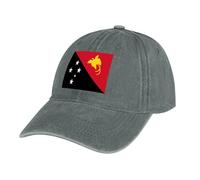 Casquette de Baseball Drapeau Homme Femme Légère Réglable Anti-Soleil Drapeau de la Papouasie-Nouvelle-Guinée Baseball Caps été Unisexe Réglable Casquettes Gris Hip Hop Sport Outdoor Chapeau