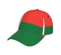 Casquette de baseball élégante à bord incurvé Drapeau de Madagascar Imprimé Casual Dad Cap Convient pour les voyages et la randonnée Noir