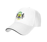 Casquette De Baseball Emblème National du Gabon Homme Unisexe Réglable Casquette Respirante Légère Anti-Soleil Cap Classique Trucker Cap Sandwich Hip-Hop Outdoor Caps pour Hommes