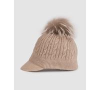 Casquette De Baseball En Cachemire Marron Pour Femmes William Sharp A1461-mb