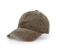 Casquette de Baseball, en Coton Lavé du Sport Réglable Extérieur Casquette à Visière Café