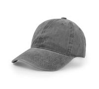 Casquette de Baseball, en Coton Lavé du Sport Réglable Extérieur Casquette à Visière Gris