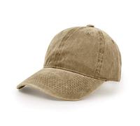 Casquette de Baseball, en Coton Lavé du Sport Réglable Extérieur Casquette à Visière Kaki