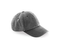 Casquette De Baseball En Coton Lavé Vintage Beechfield À Profil Bas Réglable