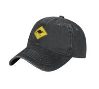 Casquette de Baseball en Denim Kangourou Australien Roadsign Sport Hip Hop Chapeaux Été Respirant Couple Street Style Imprimer Casquettes de Baseball
