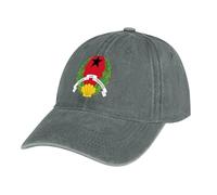 Casquette de Baseball en Jean Unisexe Ajustable Boucle Casquettes Drapeau de la Guinée-Bissau Classique Trucker Cap Hat for Sport Hip Golf Voyages - Gris Casquette Homme Femme