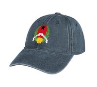 Casquette de Baseball en Jean Unisexe Ajustable Boucle Casquettes Drapeau de la Guinée-Bissau Classique Trucker Cap Hat for Sport Hip Golf Voyages - Bleu Casquette Homme Femme