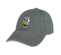 Casquette de Baseball en Jean Unisexe Ajustable Boucle Casquettes Drapeau des Îles Salomon Classique Trucker Cap Hat for Sport Hip Golf Voyages - Gris Casquette Homme et Femme