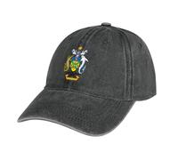 Casquette de Baseball en Jean Unisexe Ajustable Boucle Casquettes Drapeau des Îles Salomon Classique Trucker Cap Hat for Sport Hip Golf Voyages - Noir Casquette Homme et Femme