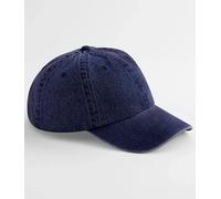 Casquette De Baseball En Jean Vintage Beechfield Cotton À Visière Pré-Courbée