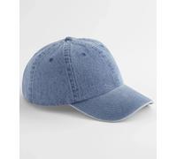 Casquette De Baseball En Jean Vintage Beechfield Cotton À Visière Pré-Courbée