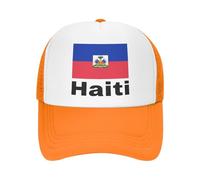 Casquette De Baseball en Maille Haïti Drapeau National Casquette De Baseball Unisexe Réglable Casquette De Vélo pour Hommes Casquettes Bleues Coupe du Monde