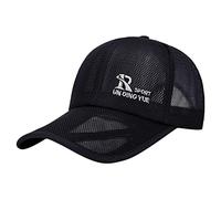 Casquette de baseball en maille respirante avec lettres brodées pour hommes, pare-soleil en maille, parapluie et poussette pour les tout-petits de 3 à 4 ans, bleu marine, Taille unique
