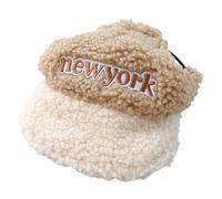 Casquette de Baseball en Polyester, Polaire d ' Agneau Respirante pour Animaux de Compagnie, Chaude pour Petits médias, Grand Baseball léger