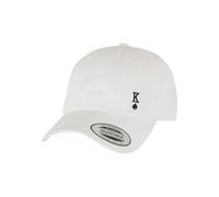 Casquette de baseball en sergÃ© de coton femme Mister Tee King Card Blanc TU