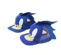 Casquette de baseball en style anime kawaii. Nouvelle casquette plate d'automne et de printemps avec motif de super souris. Chapeau hip-hop. Cadeau de Noël et d'anniversaire pour un ami bleu,Blue-NetP