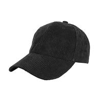 Casquette de baseball en velours côtelé pour homme et femme, Noir , Taille unique