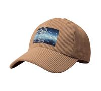 Casquette de baseball en velours côtelé White Clouds Over The Sea, même style pour homme et femme, un bon choix pour la photographie de voyage, kaki, taille unique
