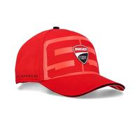 Casquette De Baseball Enfant Ducati Dual Marquez - 93 Moto Gp Officiel Taille Unique Rouge