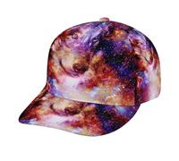 Casquette De Baseball Espace Magique du Loup Chapeau De Golf Mode Classique Casquette Visière, pour Randonnée, Hommes, Cyclisme, 57-60cm