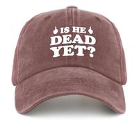 Casquette De Baseball Est-Il Déjà Mort Baseball Cap Classic Casquettes De Golf Réglable Bord Plat Casquettes pour Outdoo Camping Running