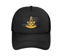 Casquette De Baseball Franc-Maçon Ancien Maître Trucker Caps Classic Casquettes De Golf Réglable Baseball Cap pour Camping Randonnée Outdoo