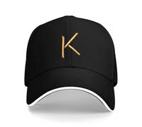 Casquette de Baseball Frites Alphabet Artistiques : La Lettre K en Croustillant, Gloire Dorée Golf Man Plage de Luxe pour Filles Hommes