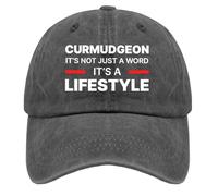 Casquette De Baseball Grincheux, Ce n'est Pas Juste Un Mot, C'est Un Style De Vie Trucker Caps Respirante Bord Plat Casquettes Vintage Baseball Cap pour Camping Outdoo Randonnée