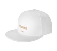 Casquette de Baseball Haute ChristianHat à visière Plate et Bord Ajustable, sans honte, Romains 1_16
