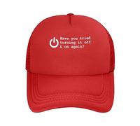 Casquette De Baseball Have You Tried Turning It Off and on Again Casquettes De Golf Adjustable Baseball Cap Classic Bord Plat Casquettes pour Randonnée Camping Cyclisme
