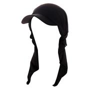 Casquette de baseball, hijab, châle, turban en tissu simple, respirant, musulman, foulard hijab pour femmes et hommes, casquette de baseball Furies, Noir , Taille unique