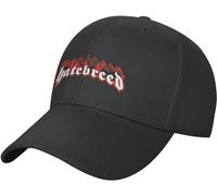 Casquette de Baseball Hip Hop Chapeau de Soleil Hatebreed Band Rock Metal Best of Logo Casquette de Baseball Visière Thermique Casquette de Garçon à la Mode Cadeau d'anniversaire