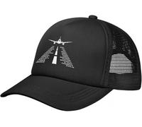 Casquette de Baseball Hip-hop Chapeau Soleil Tendance Unisexe pour Adulte imprimé Avion Maille Pilote aéroport Snapback été amitié Cadeau d'anniversaire Hommes et Femmes
