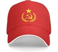 Casquette de Baseball Hip-hop Unisexe Chapeau Soleil Mode Drapeau Communiste Sport Snapback socialiste Camionneur travailleur réglable pêche été amitié Cadeau d'anniversaire pour Hommes et Femmes