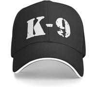 Casquette de Baseball Hip-hop Unisexe Chapeau Soleil Tendance personnalisé pour Hommes et Femmes avec Motif Chien Police K-9 réglable Cadeau d'amitié d'été Anniversaire